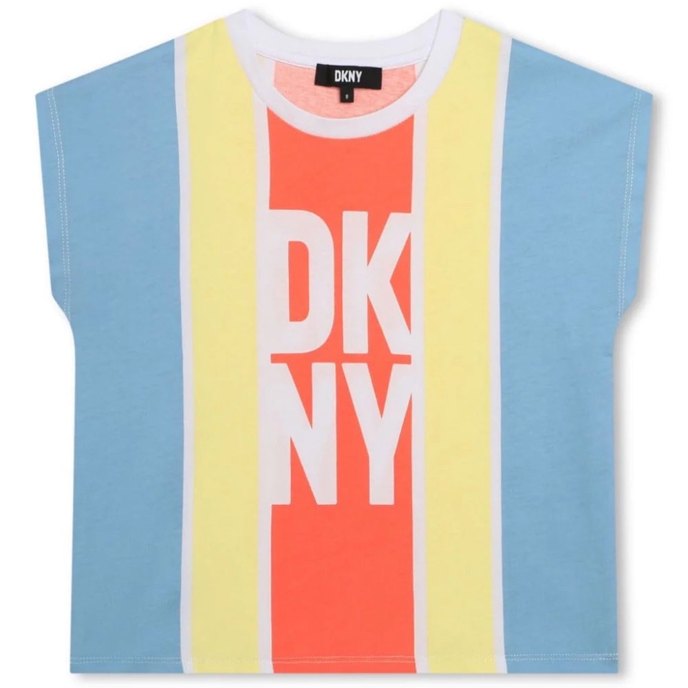 DKNY color block stripe tshirt